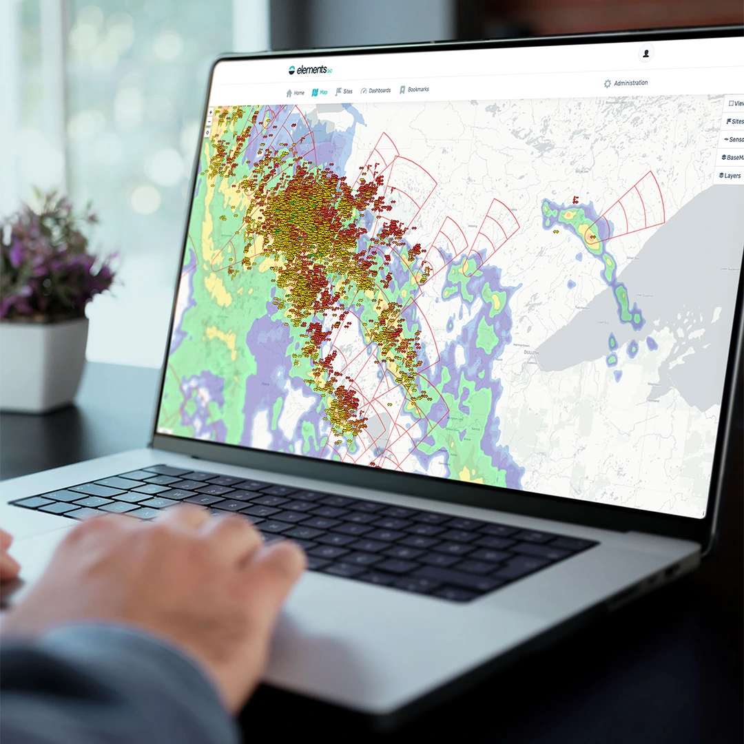 Live-Datenvisualisierung von hochauflösenden Umwelt- und Wetterdaten in Echtzeit