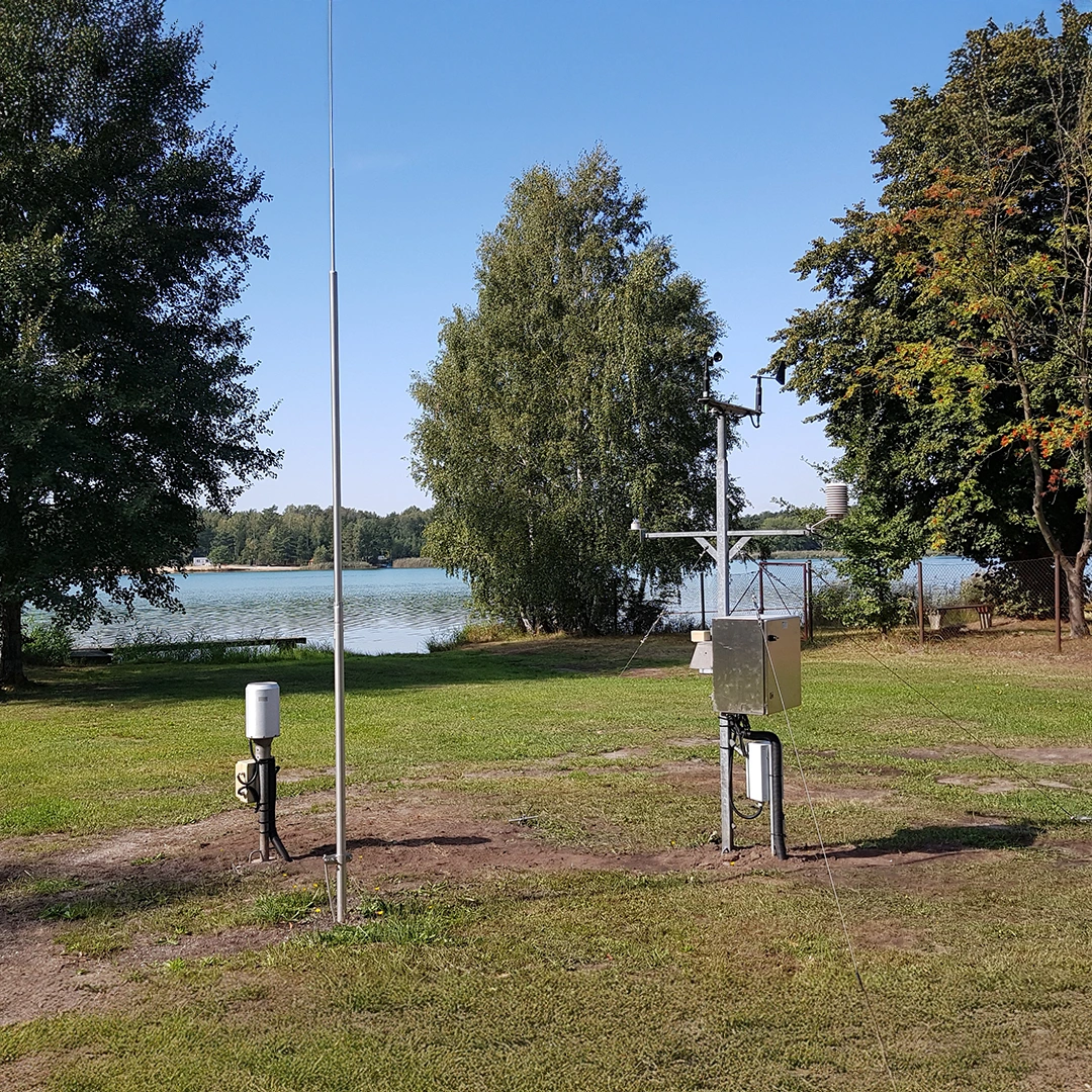 Umweltmessstelle im Einsatz